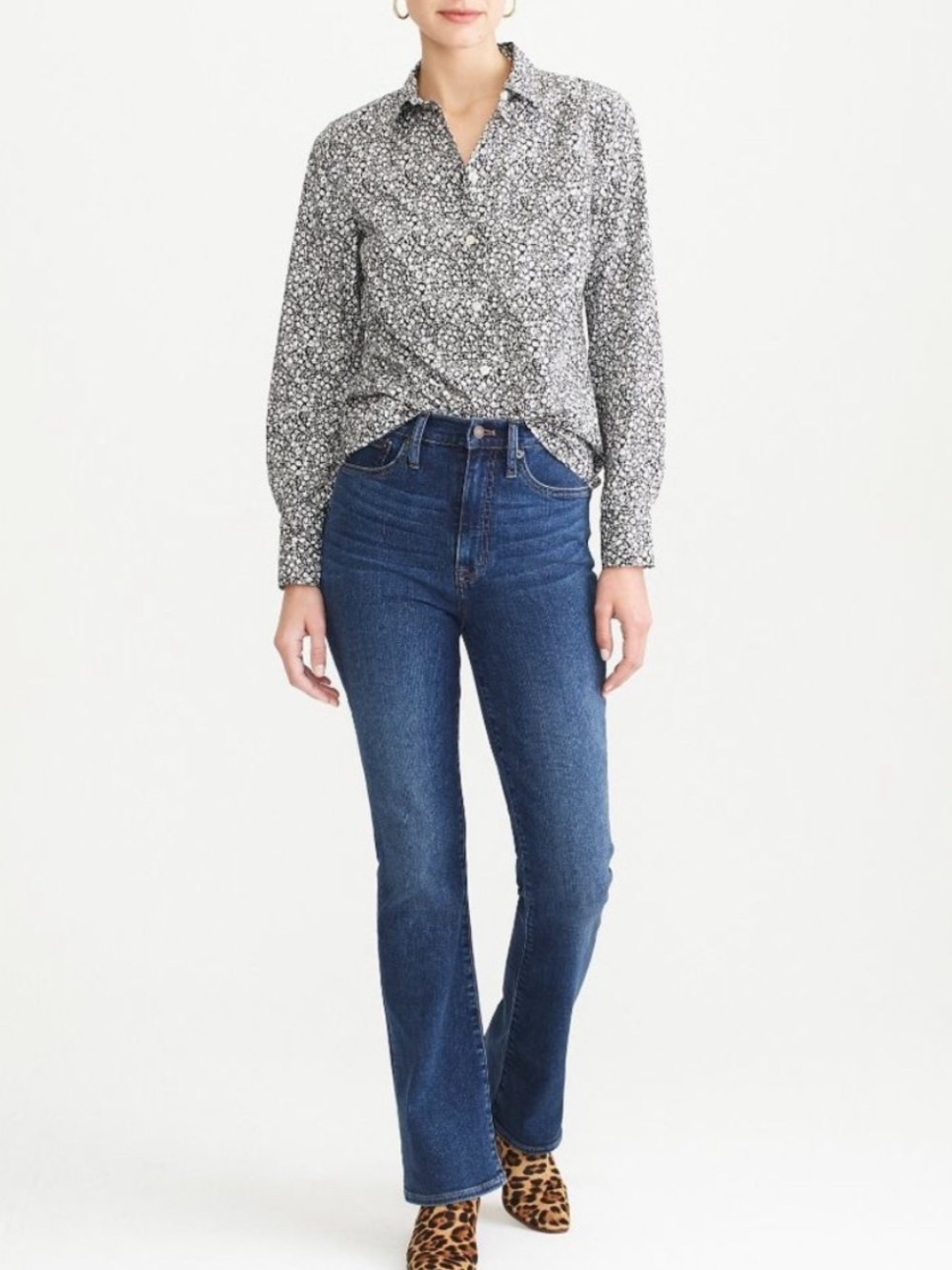 OLD NAVY FLORAL BUTTON SHIRT